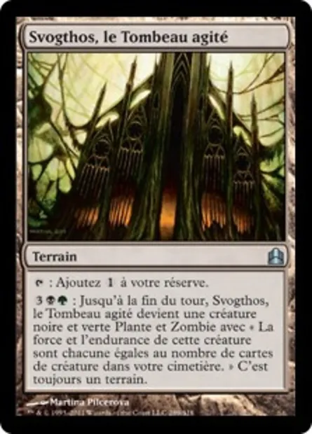 Svogthos, le Tombeau agité, carte Magic CMD 289 — extension Commander 2011