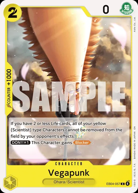 Vegapunk, One Piece card EB04-057 — EGGHEAD CRISIS set