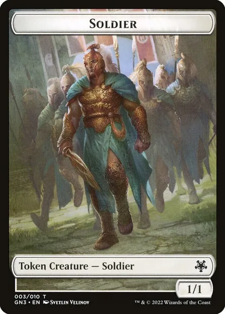 Soldier, Magic card TGN3 3 — Game Night: Free-for-All Tokens set