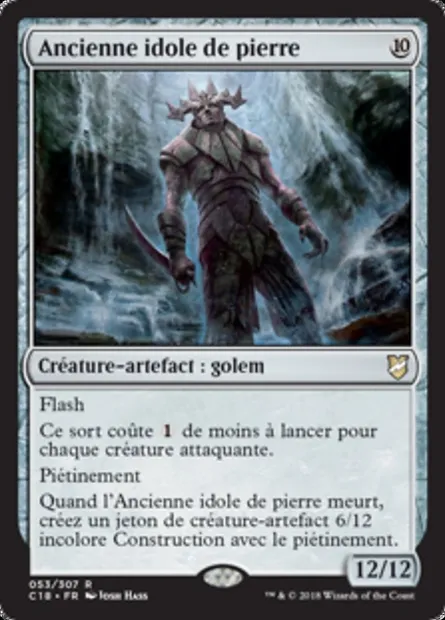 Ancienne idole de pierre, carte Magic C18 53 — extension Commander 2018