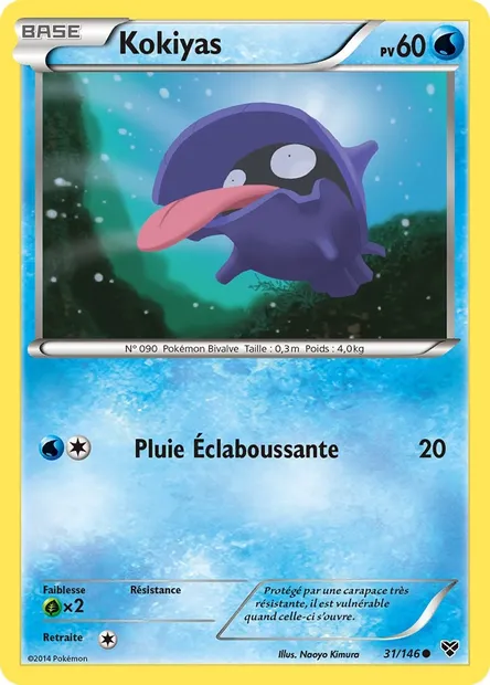 Kokiyas, carte Pokémon XY 31 — extension XY