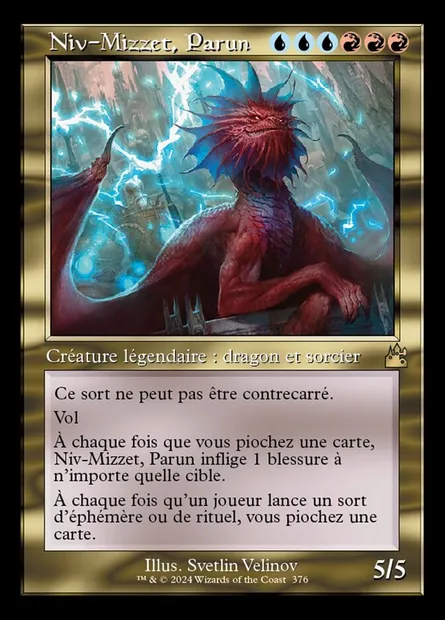 Niv-Mizzet, Parun, carte Magic RVR 376 — extension Ravnica Remastered