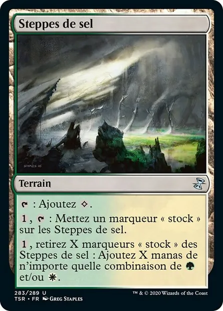 Steppes de sel, carte Magic TSR 283 — extension Spirale Temporelle Remastered