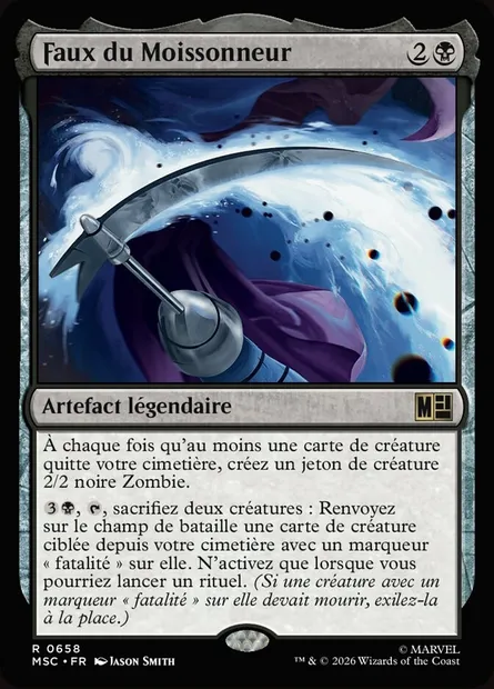 Faux du Moissonneur, carte Magic MSC 658 — extension Marvel Super Heroes Commander