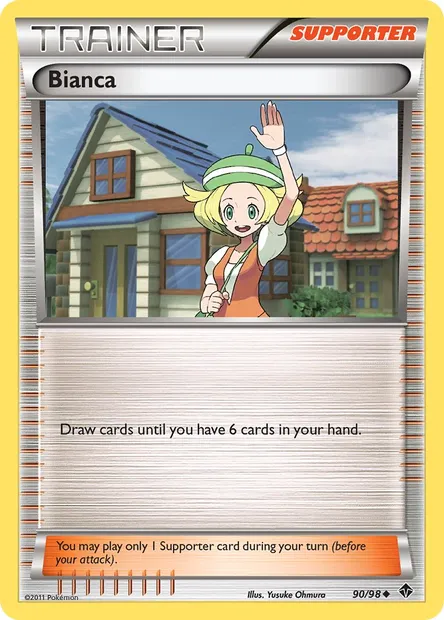 Bianca, Pokémon card EPO 90 — Emerging Powers set