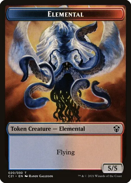 Elemental, Magic card TC21 20 — Commander 2021 Tokens set