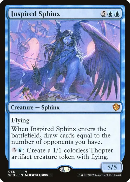 Sphinge inspirée, carte Magic SCD 55 — extension Starter Commander Decks