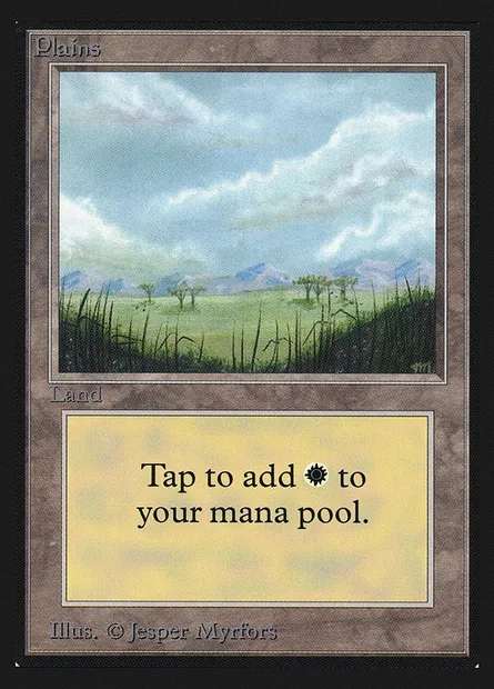 Plains, Magic card CEI 289 — Intl. Collectors' Edition set