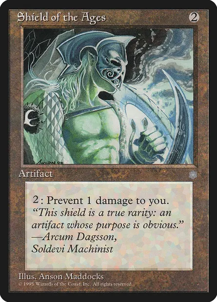 Bouclier des temps anciens, carte Magic ICE 335 — extension Ere Glaciaire