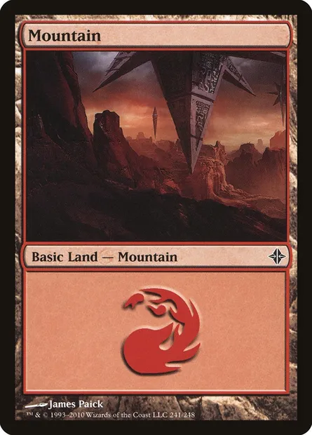Mountain, Magic card ROE 241 — Rise of the Eldrazi set