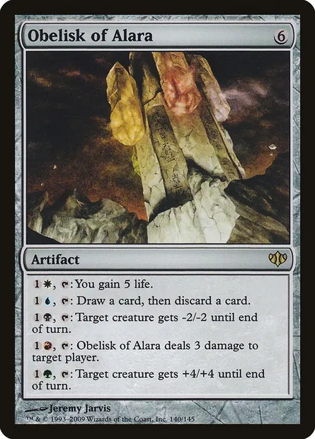 Obelisk of Alara, Magic card CON 140 — Conflux set