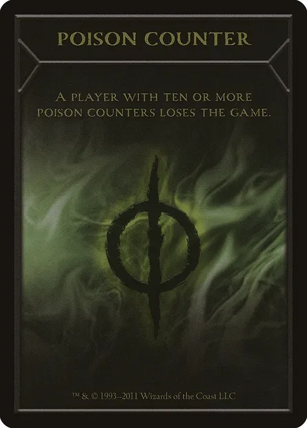 Poison Counter, Magic card TNPH 5 — New Phyrexia Tokens set