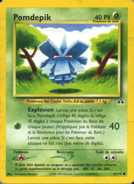 Pomdepik, carte Pokémon ND 61 — extension Neo Discovery