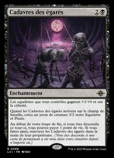 Cadavres des égarés, carte Magic LCI 98 — extension The Lost Caverns of Ixalan