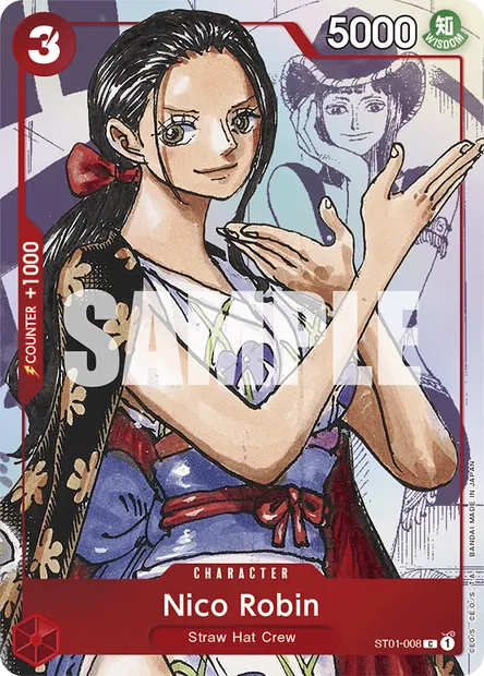 Nico Robin, One Piece card ST01-008 — Straw Hat Crew set