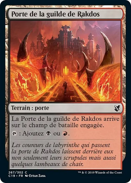 Porte de la guilde de Rakdos, carte Magic C19 267 — extension Commander 2019