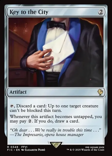 Key to the City, Magic card FIC 348 — Final Fantasy Commander set