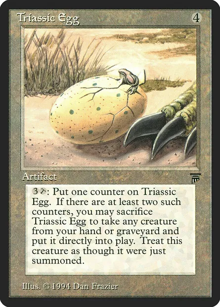 Triassic Egg, carte Magic LEG 297 — extension Legends
