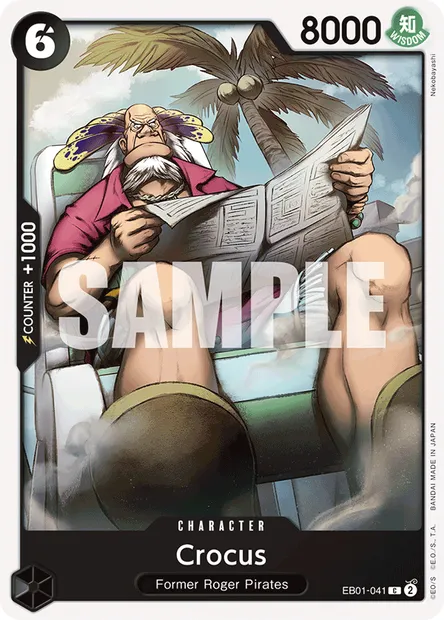 Crocus, One Piece card EB01-041 — MEMORIAL COLLECTION set