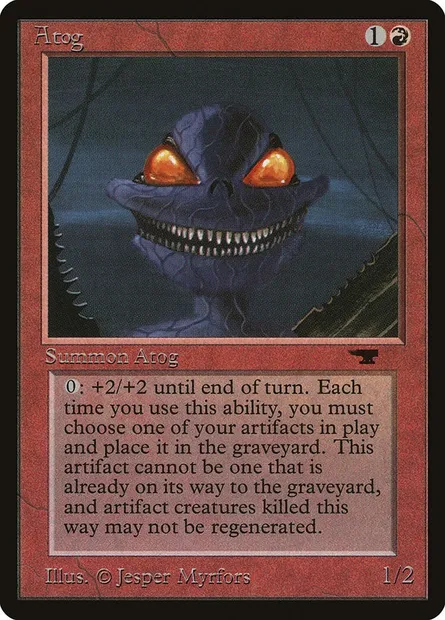 Atog, carte Magic ATQ 23 — extension Antiquities