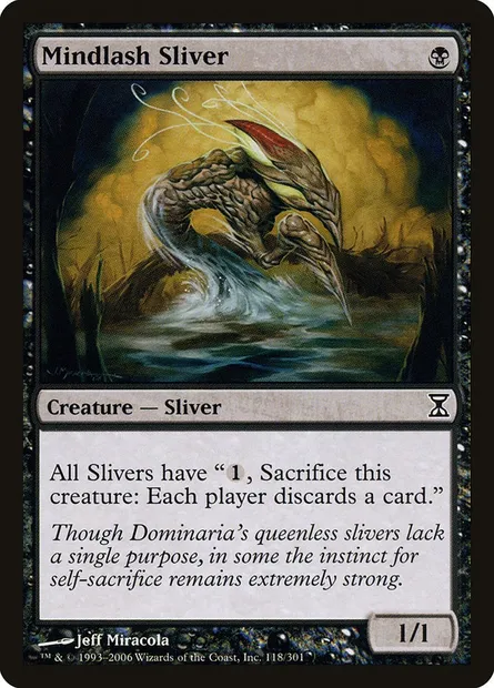 Mindlash Sliver, Magic card TSP 118 — Time Spiral set