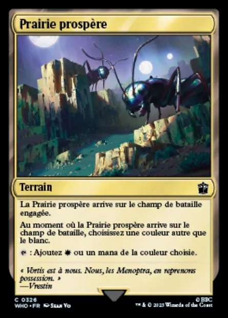 Prairie prospère, carte Magic WHO 326 — extension Doctor Who
