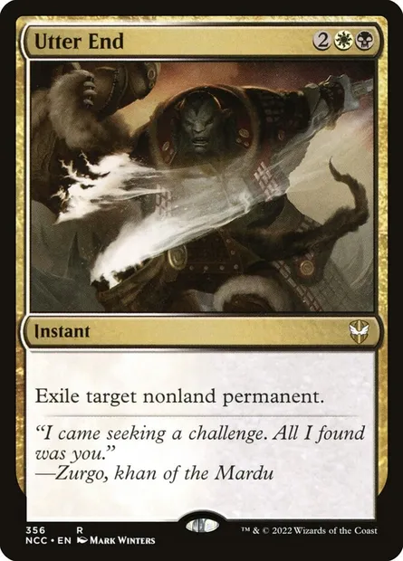 Utter End, Magic card NCC 356 — New Capenna Commander set