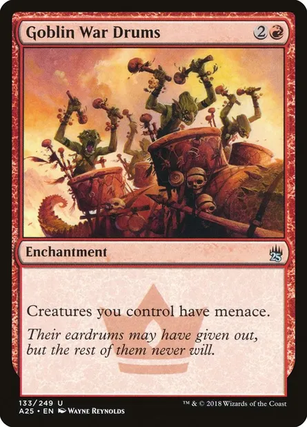 Goblin War Drums, Magic card A25 133 — Masters 25 set