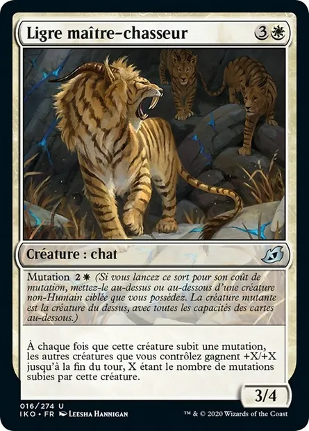 Ligre maître-chasseur, carte Magic IKO 16 — extension Ikoria: Lair of Behemoths