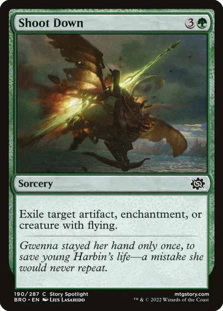 Shoot Down, Magic card BRO 190 — The Brothers' War set