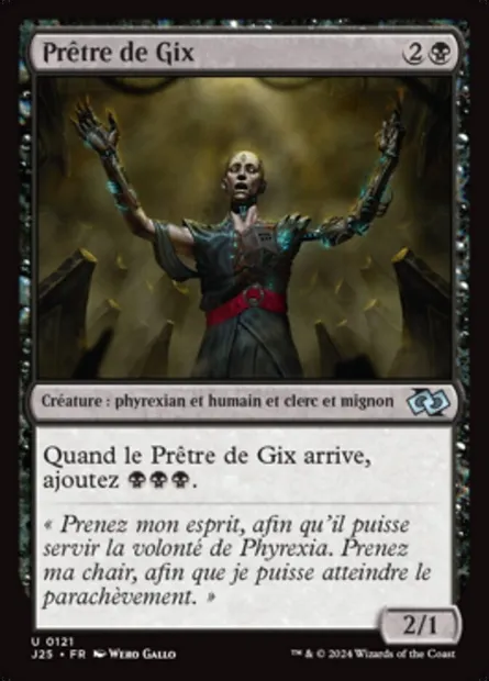 Prêtre de Gix, carte Magic J25 121 — extension Foundations Jumpstart
