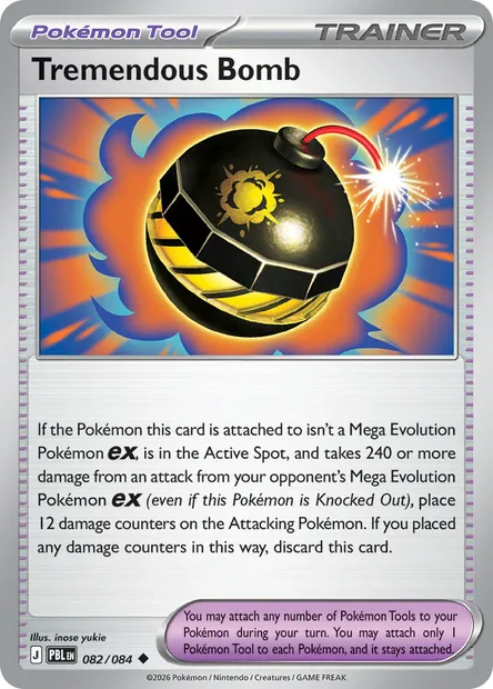 Tremendous Bomb, Pokémon card PBL 082 — Pitch Black set