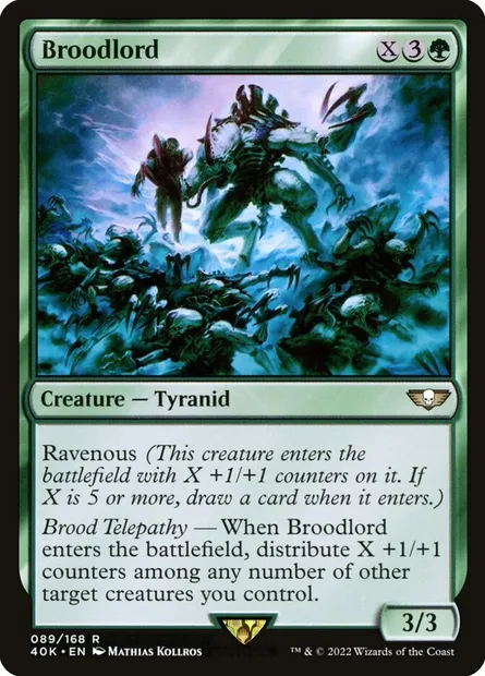 Broodlord, Magic card 40K 89 — Warhammer 40,000 Commander set