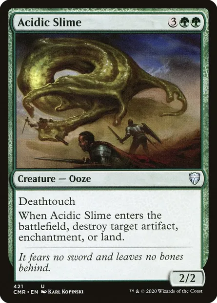 Acidic Slime, Magic card CMR 421 — Commander Legends set