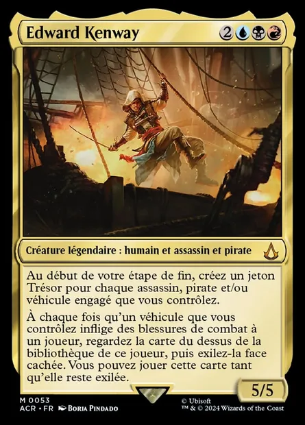 Edward Kenway, carte Magic ACR 53 — extension Assassin's Creed