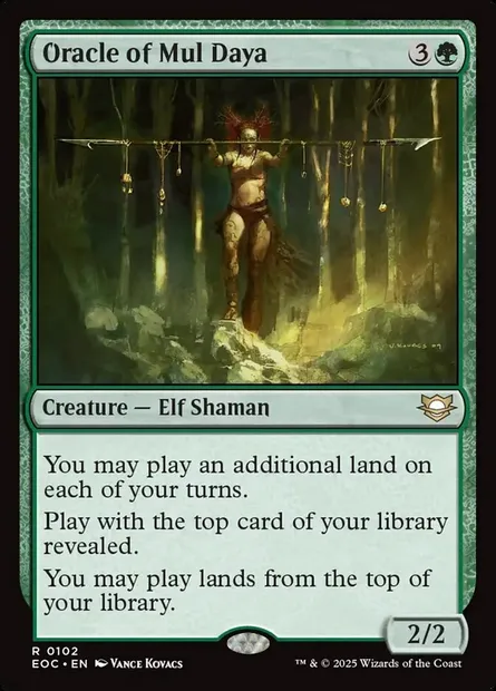 Oracle of Mul Daya, Magic card EOC 102 — Edge of Eternities Commander set