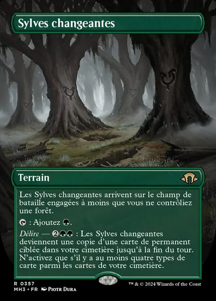 Sylves changeantes, carte Magic MH3 357 — extension Modern Horizons 3