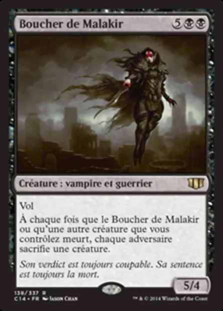 Boucher de Malakir, carte Magic C14 138 — extension Commander 2014