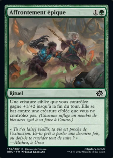 Affrontement épique, carte Magic BRO 176 — extension La Guerre Fratricide