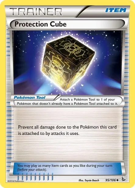 Protection Cube, Pokémon card FLF 95 — Flashfire set