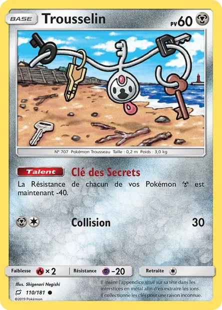 Trousselin, carte Pokémon TEU 110 — extension Duo de Choc