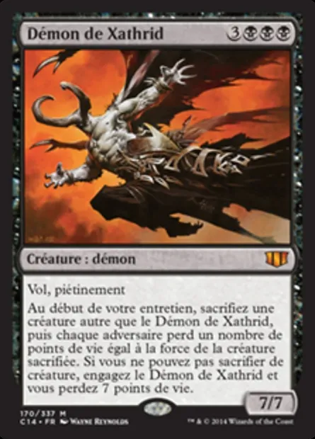 Démon de Xathrid, carte Magic C14 170 — extension Commander 2014