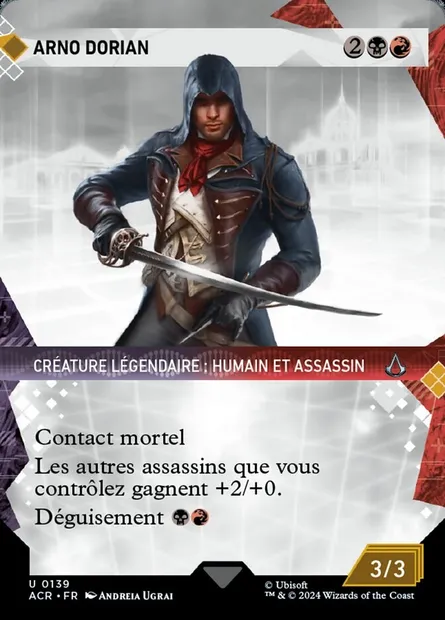 Arno Dorian, carte Magic ACR 139 — extension Assassin's Creed