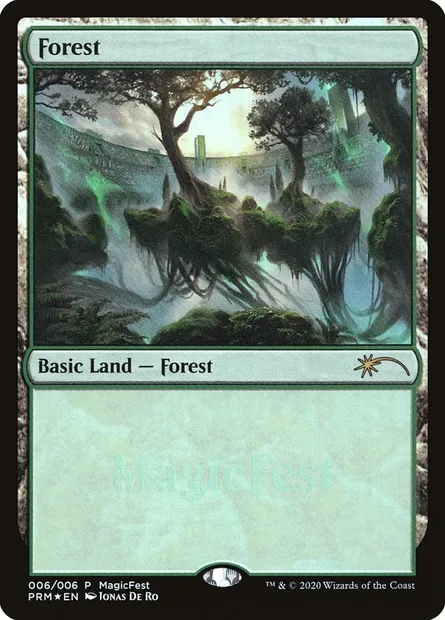 Forest, Magic card PF20 6 — MagicFest 2020 set