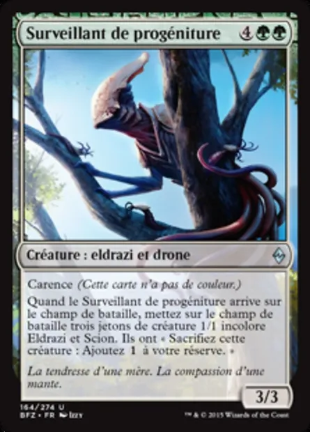 Surveillant de progéniture, carte Magic BFZ 164 — extension La bataille de Zendikar