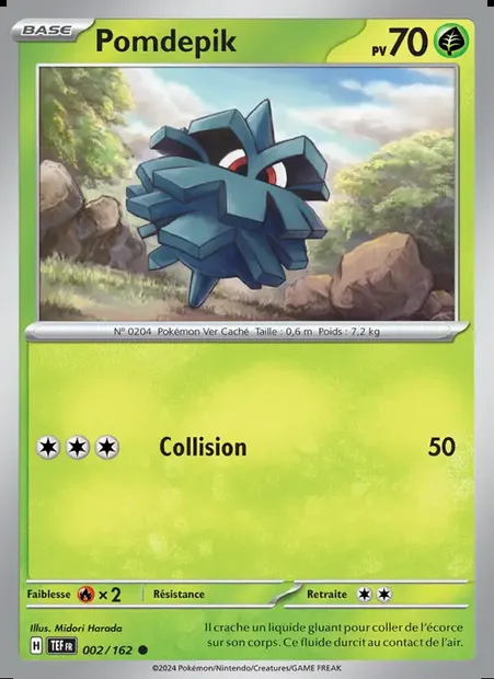 Pomdepik, carte Pokémon TEF 002 — extension Forces Temporelles
