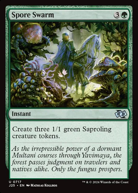 Spore Swarm, Magic card J25 717 — Foundations Jumpstart set