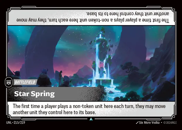 Star Spring, Riftbound card UNL 215 — Unleashed set