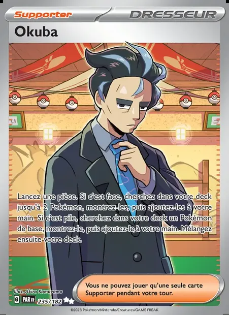 Okuba, carte Pokémon PAR 235 — extension Faille Paradoxe