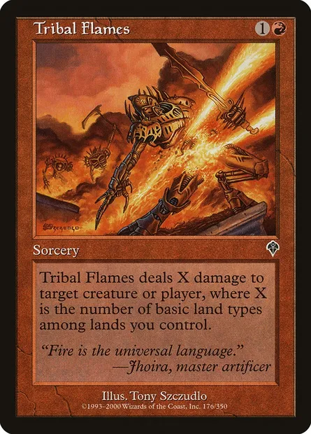 Tribal Flames, Magic card INV 176 — Invasion set